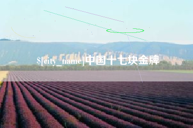绵阳中国十七块金牌