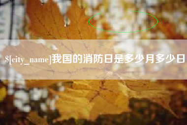 绵阳我国的消防日是多少月多少日