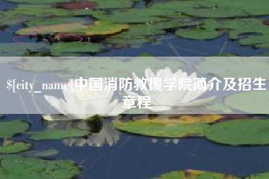 绵阳中国消防救援学院简介及招生章程