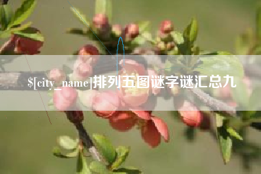 绵阳排列五图谜字谜汇总九