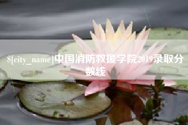 绵阳中国消防救援学院2019录取分数线