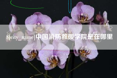 绵阳中国消防救援学院是在哪里