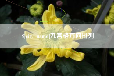绵阳九宫格方向排列