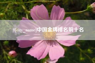 绵阳中国金牌排名前十名