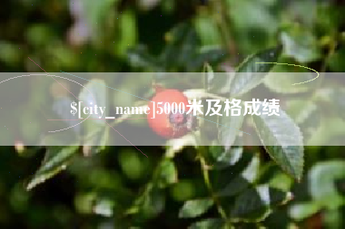绵阳5000米及格成绩