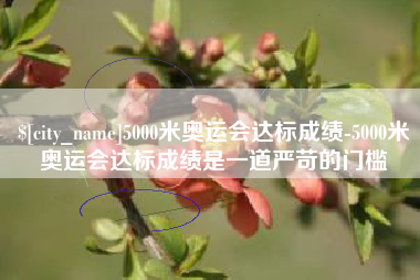 绵阳5000米奥运会达标成绩-5000米奥运会达标成绩是一道严苛的门槛