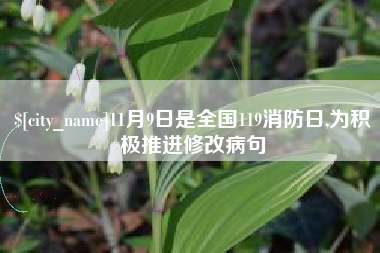 绵阳11月9日是全国119消防日,为积极推进修改病句