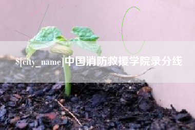 绵阳中国消防救援学院录分线