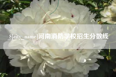 绵阳河南消防学校招生分数线