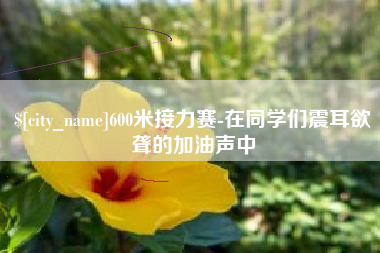 绵阳600米接力赛-在同学们震耳欲聋的加油声中