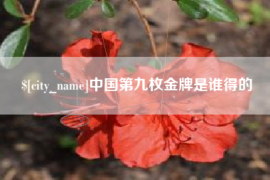 绵阳中国第九枚金牌是谁得的