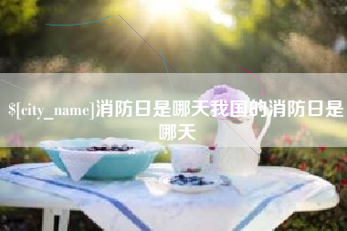 绵阳消防日是哪天我国的消防日是哪天