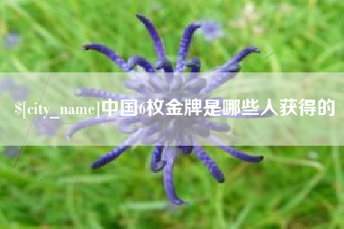 绵阳中国6枚金牌是哪些人获得的
