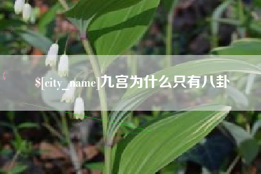 绵阳九宫为什么只有八卦