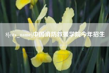 绵阳中国消防救援学院今年招生