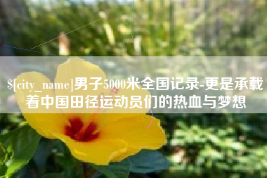 绵阳男子5000米全国记录-更是承载着中国田径运动员们的热血与梦想