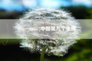 绵阳中国第九个金牌