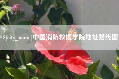 绵阳中国消防救援学院地址路线图