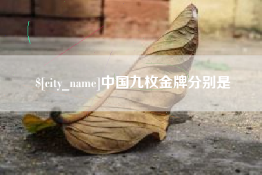 绵阳中国九枚金牌分别是