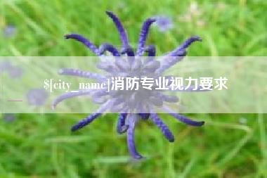 绵阳消防专业视力要求