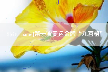 绵阳第一波奥运金牌“九宫格”