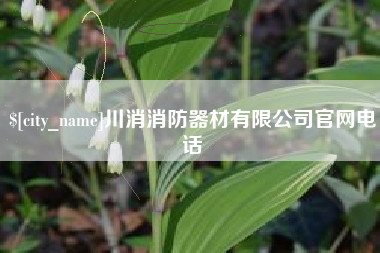 绵阳川消消防器材有限公司官网电话