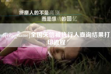 绵阳全国失信被执行人查询结果打印流程