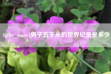 绵阳男子五千米的世界纪录是多少