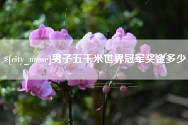 绵阳男子五千米世界冠军奖金多少