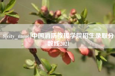 绵阳中国消防救援学院招生录取分数线2021