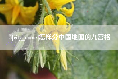 绵阳怎样分中国地图的九宫格