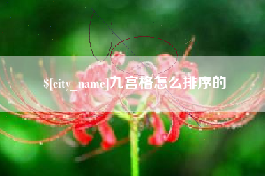 绵阳九宫格怎么排序的