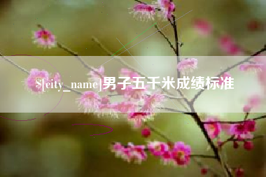 绵阳男子五千米成绩标准
