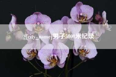 绵阳男子5000米纪录