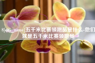 绵阳五千米比赛领跑员是什么-他们就是五千米比赛领跑员
