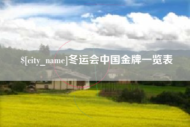 绵阳冬运会中国金牌一览表