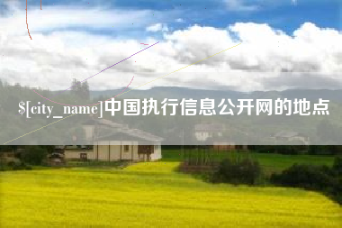 绵阳中国执行信息公开网的地点