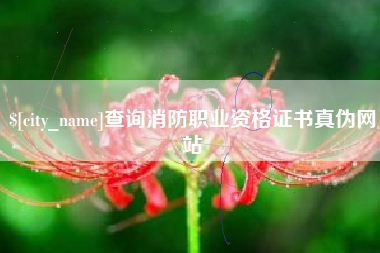绵阳查询消防职业资格证书真伪网站