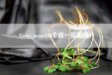 绵阳36个省一览表图片