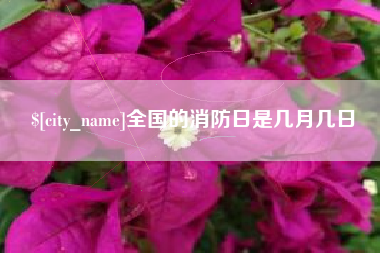 绵阳全国的消防日是几月几日