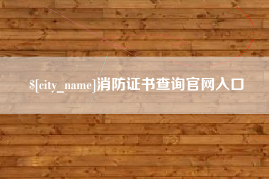 绵阳消防证书查询官网入口