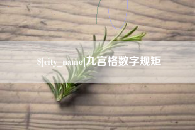 绵阳九宫格数字规矩