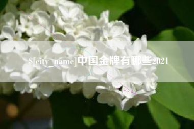 绵阳中国金牌有哪些2021