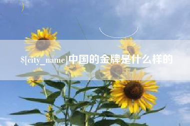 绵阳中国的金牌是什么样的