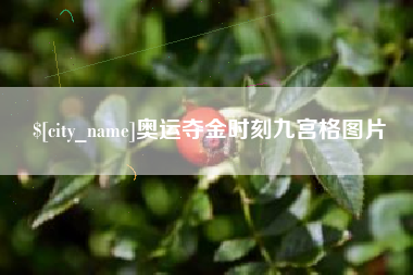 绵阳奥运夺金时刻九宫格图片